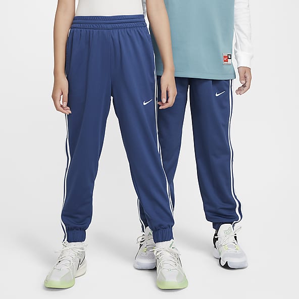 Blue nike tracksuit bottoms sales